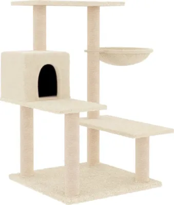 Obrázok produktu pre vidaXL Strom pre mačky so sisalovými škrabadlami krémový 82,5 cm