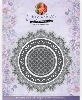 Produktbild von Stanzschablone - Yvonne Creations - Very Purple - Kreis