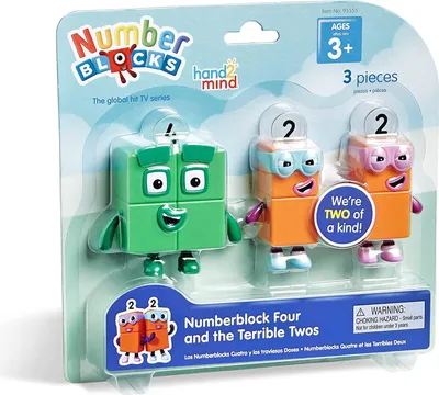 Zdjęcie produktu dla Zestaw figurek Numberblocks - Cztery i Straszna Dwójka