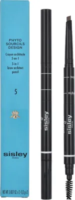 A product shot of a Sisley eyebrow pencil and its packaging.