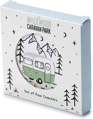 Image de Sous-verres en liège - Lot de 4 - Camping - Wildwood
