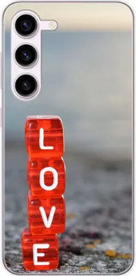 Produktbild von König Design Hülle kompatibel mit Samsung Galaxy S23 Plus Kunststoff Soft Handyhülle - Handy Case Love