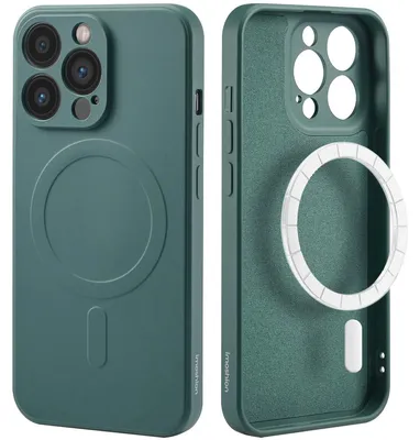 Imagen del producto de Funda de Colores con MagSafe para Apple iPhone 13 Pro - Verde oscuro