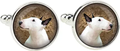 Obrázok produktu pre Bulteriér - manžetové knoflíčky, ozdoba košele, značková náhrdelník na košeli od značky Art-Dog