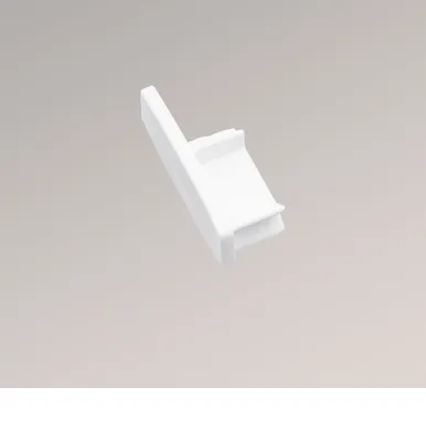 Produktbild von Endkappe Unterleiste für Schiebegardinen in Weiß (B x H x T): 22mm x 27mm x 10mm