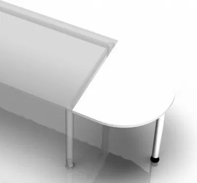 Produktbild von Ansatztisch LA60, 60 x 80 cm