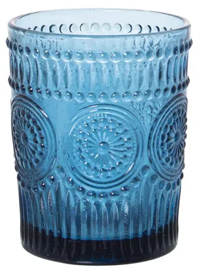 Obrázek produktu pro DRW Sada 6 sklenic, objem 300 ml, modrá, rozměry 8 x 10 cm