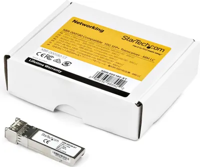 Immagine prodotto di StarTech.com 10302-ST Modulo ricetrasmettitore (modulo SFP+, 10GBase-LR compatibile Extreme Networks, fibra, 1310nm, LC Single Mode con DDM) - Modulo ricetrasmettitore SFP+ (equivalente a: Extreme Networks 10302) - 10GbE - 10GBase-LR - LC Single Mode - fino a 10