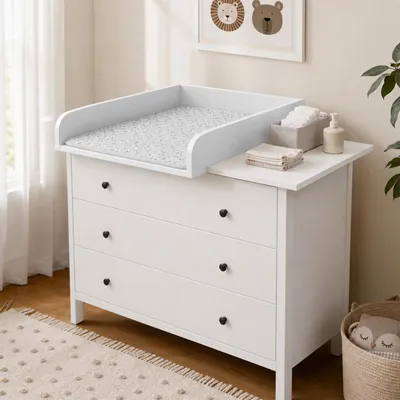 Produktbild von Wickeltischaufsatz für Kullen von IKEA für verschiedene Kommoden, Wickelkommode, Wickeltisch,Wickelaufsatz für Kommode,Wickelbrett,ohne Wickelauflage