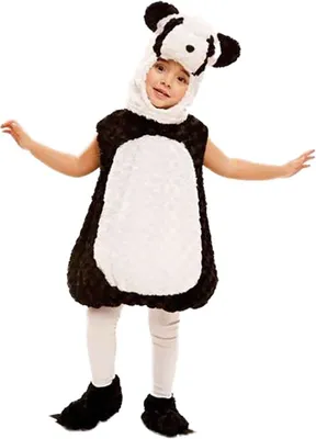 Produktbild von Verkleidung für Kinder My Other Me Schwarz Weiß Panda (3 Stücke) - 5-6 Jahre