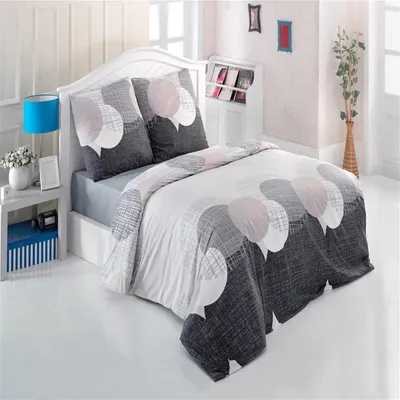 Produktbild von Bettwäsche Bettbezug 200x220 cm, Kopfkissenbezug 80x80 cm 3 teilig Deckenbezug Set aus 100% Baumwolle Renforce mit Reissverschluss - Buymax®