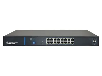Image de AVIZIO Switch 16x RJ45 PoE 1Gb/s + 2x SFP Uplink 1Gb/s