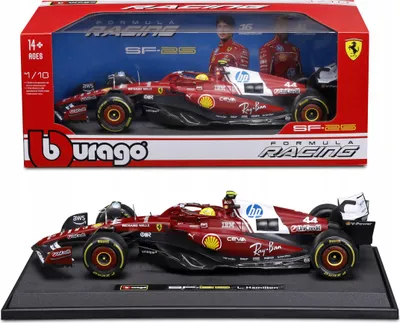 Zdjęcie produktu dla BOLID F1 Ferrari SF-25 2025 Lewis Hamilton 1:18 MODEL BBURAGO 18-16816