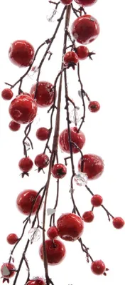 Produktbild von Girlande Beerengirlande Apfel/Perle Fensterdeko Türdeko L 120 cm