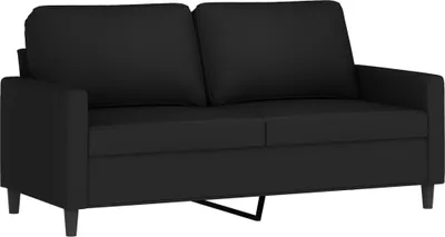 Produktbild von vidaXL 2-Sitzer-Sofa Schwarz 140 cm Samt