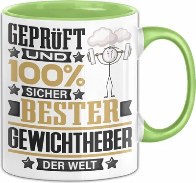 Produktbild von Gewichtheber Geschenk Lustiger Spruch für Gewichtheber Geschenkidee Bester Gewichtheber Der Welt (Grün)