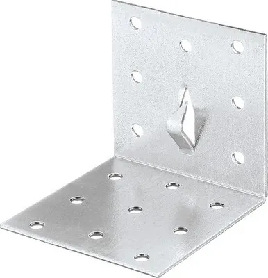 Produktbild von GAH-Alberts Lochplattenwinkel mit Fixierkralle zum Einschlagen, Stahl, Stahl, 4,5 mm, 25 Stück(e), 6 cm, 6 cm