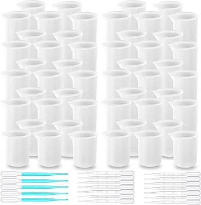 Image de Gobelet doseur en silicone - Gobelet mélangeur à fabriquer soi-même - Contenance de 100 ml