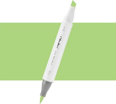Zdjęcie produktu dla OHUHU dwustronny marker alkoholowy Brush & Chisel, G130 Acid Green