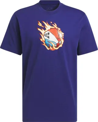 Produktbild von Adidas Herren T-Shirt aus Baumwolle, Kurzarm, Marineblau, Modell IY1161