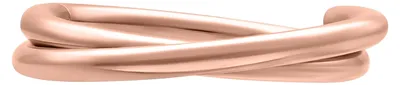 Produktbild von Wildcat Piercingringe - Crossed Clicker aus Titan Grad 23, Körperstelle: Ohr, Nase, Lippe, Bauchnabel, Stärke: 1,2mm| Durchmesser: 10,0mm, Roségold