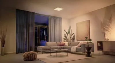 Obrázek produktu pro Philips Hue White ambiance Čtvercový stropní panel Tento – středně velký, Bluetooth/Zigbee, Bílá, 2200 K, 6500 K, 15,4 W, 25000 h