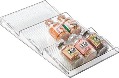 Produktbild von Famanu Küchenladeorganizer mit 3 Ebenen - Praktische Aufbewahrung in Klarweiß