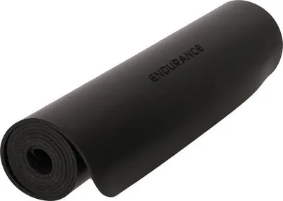 Produktbild von Endurance Rubber Yoga Mat Fitness Yogamatte Schwarz 0