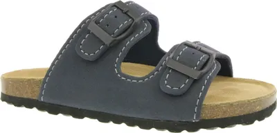 Produktbild von SUPERSOFT 474 002 Kinder Pantolette Sandale Lederfussbett unifarben Gr.27-39 EUR 30-blau