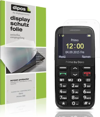 Produktbild von 4x Schutzfolie für Doro Primo 366 matt Displayschutzfolie Folie Display Schutz dipos