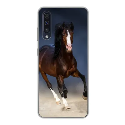 Produktbild von MuchoWow® Handyhülle Schutzhülle Hülle für Samsung Galaxy A30s Pferde - Tiere - Sand Silikon Softcase Handy Hülle - Karteninhaber