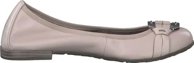 Produktbild von MARCO TOZZI Damen Ballerina Leder rund mit edler Spange 2-22102-42, Größe:39 EU, Farbe:Beige