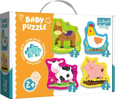 Image de CUBES PUZZLE BÉBÉ CLASSIQUE À la ferme 36127