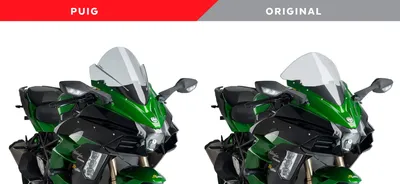 Immagine prodotto di Cupolino PUIG z-racing fumè chiaro omologato ABE per Kawasaki