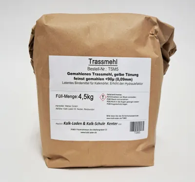 Produktbild von Traßmehl, 4,5 kg, im Beutel, Suevit-Traß, Körnung: <90 my