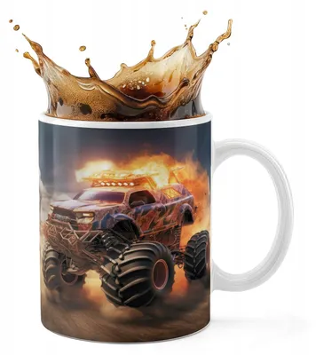 Obrázok produktu pre KERAMICKÁ HRNČEK 330 ml, potlač: AUTODROM / MONŠTRUK