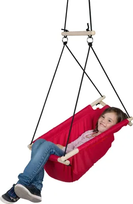 Produktbild von roba Hängesitz, rot, verstellbar von Schaukelliege zu Schaukelsitz, ab Geburt bis ca. 6 Jahre/30kg