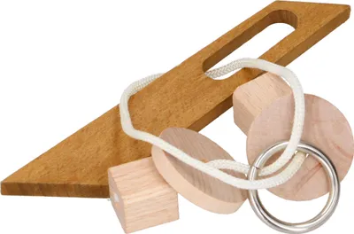 Produktbild von Holzspielzeug Holz Braincracker Geduldspiel Geschicklichkeitsspiel Puzzles V2