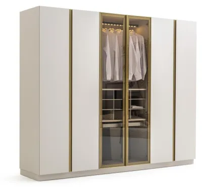 Obrázek produktu pro Šatní skříň Šatníková skříň Ložnice Bílá Moderní design Nábytek