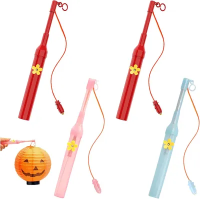 Produktbild von 4 Stück Kinder Laternenstäbe,kurz,für Halloween,St.Martin und Partys