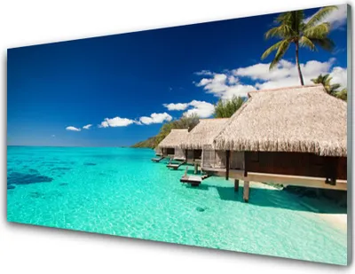 Produktbild von Acrylglasbilder 100x50 Wandbild Druck Meer Landschaft