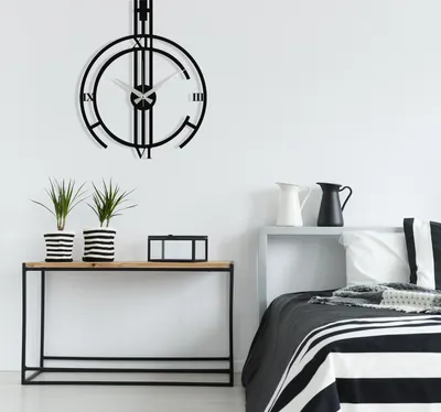 Image de Wallity, accessoire mural décoratif en métal, noir, 53 x 66 cm | 100 % métal (épaisseur : 1,2 mm) | Un design élégant et moderne pour votre intérieur ou votre bureau.