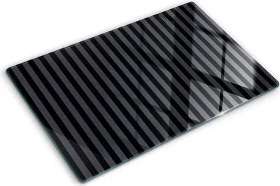 Imagen del producto de Cubierta para placa de cocina – Cubierta para placa de inducción – Placa de protección de vidrio – 80x52 cm – Placas de protección de vidrio para cocina – Vidrio templado – Rayas grises