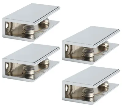 Imagen del producto de Juego de 4 soportes de vidrio ajustables para estanterías