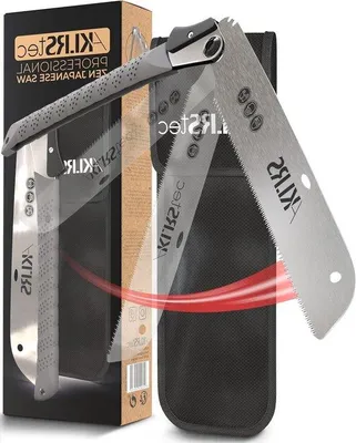 Produktbild von Famanu Japanische Handsäge 210 mm Klinge - Klappsäge mit Sicherheitsverschluss