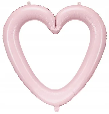 Zdjęcie produktu dla Balon foliowy serce ramka różowy 86cm