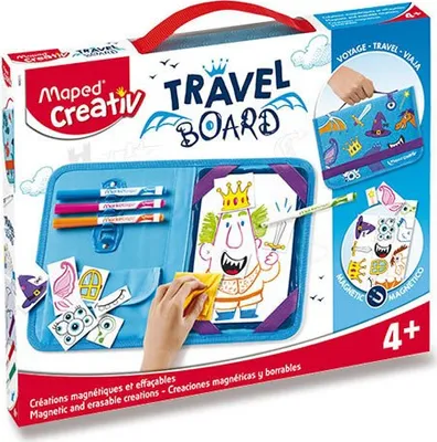 Obrázek produktu pro Maped 969311 Maped kreativní cestovní omalovánky TRAVEL BOARD, 21 kusů