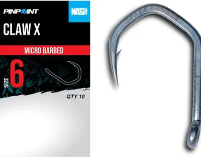 Produktbild von Nash Claw X Karpfenhaken mit Widerhaken r. 6
