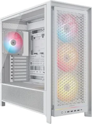 Image de Boîtier PC Corsair 5000D Airflow Mid-Tower, Radiateur jusqu'à 420 mm, Système de Boîtier Modulaire FRAME, Blanc