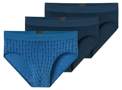 Produktbild von Schiesser Herren Rioslip 3-Pack 95/5 Multipacks - sortiert 12 - Größe 8